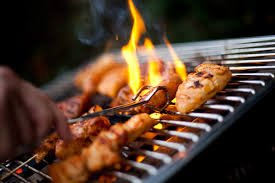 Grilling Chicken. BBQ