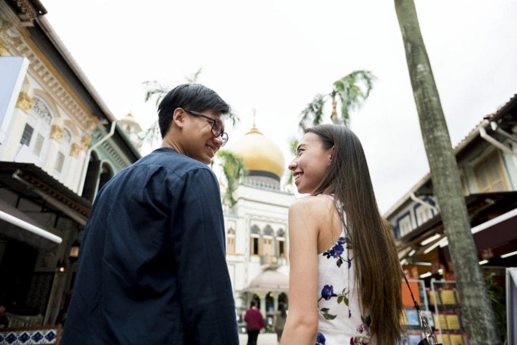 Asian couple dating