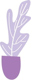 Group 341 Purple pot plant illustration