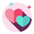 hearts icon illustration