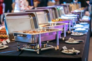 buffet food trays image