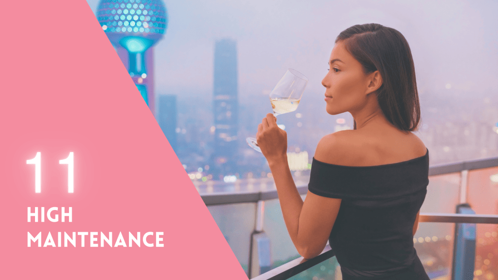 12 types of girls in Dating Apps - high maintenance