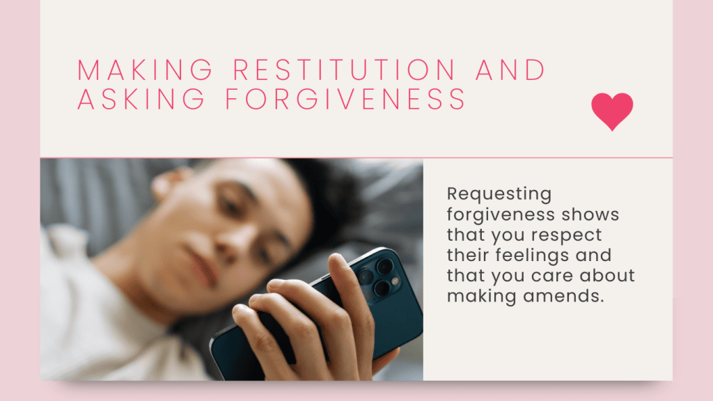 Making restitution and asking forgiveness image 3