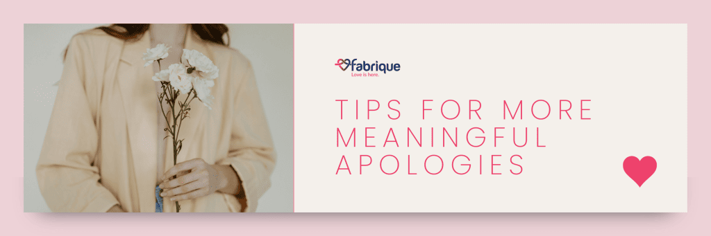 Tips for more meaningful apologies Web banner